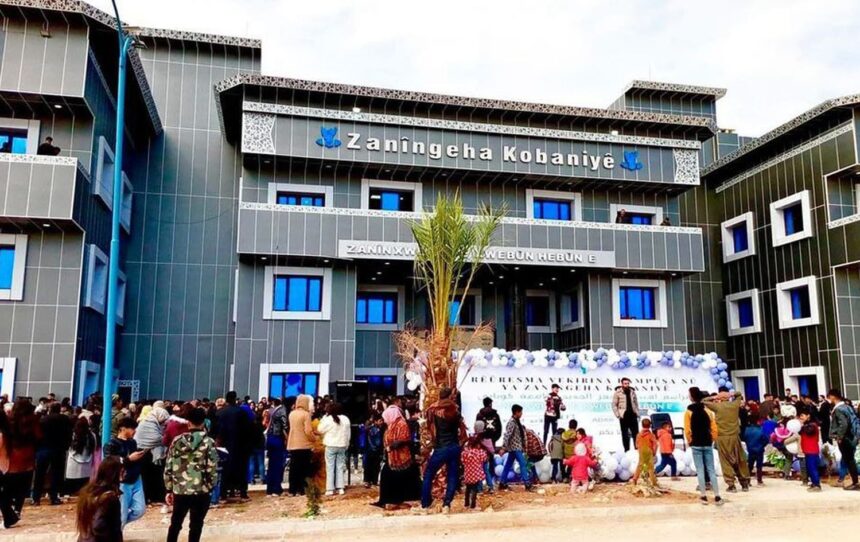 kobani universitesi yeni bina medya kurd